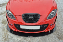 Seat Leon MK2 (MS Design) 2005-2009 Frontläpp / Frontsplitter V.1 Maxton Design